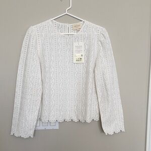 Sezane Abey blouse in Ecru